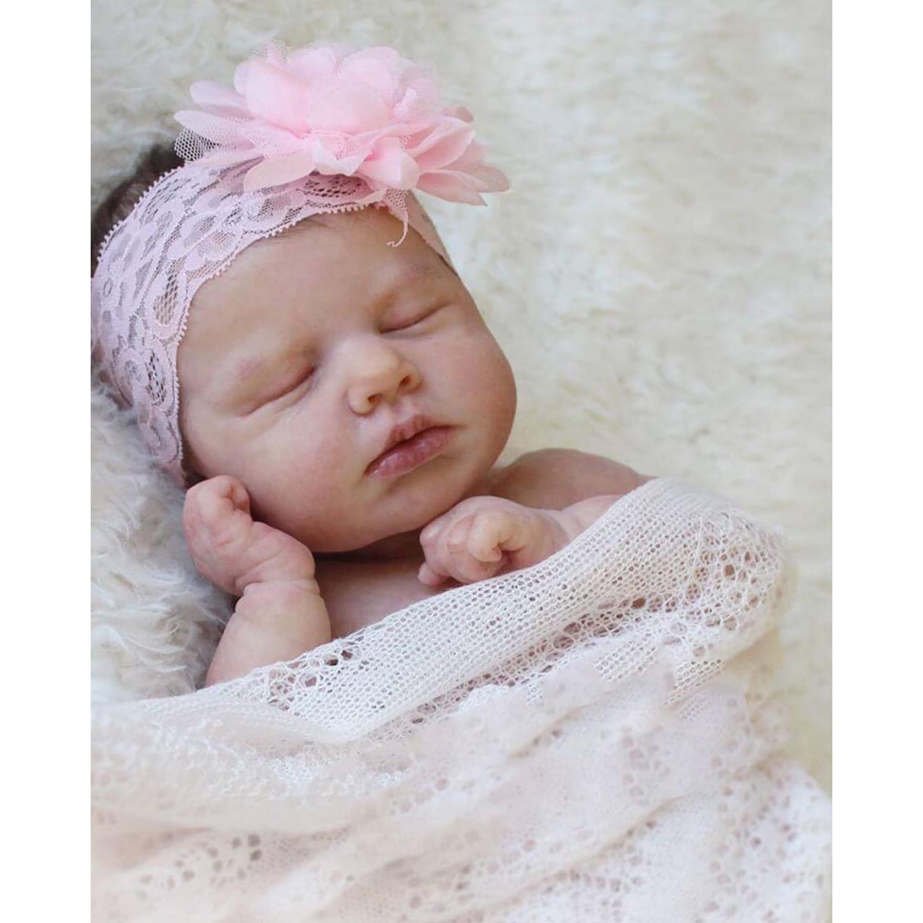 🎁[New Gift Idea] 20" Lifrlike Reborn Newborn Adorable Doll Girl With a Lovely Blush on the Cheek By Dollreborns®