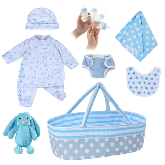 [Suitable for 17''~22''] Time-Limited Offer! [EXTRA 10% OFF]Dollreborns® Adoption Reborn Baby Essentials-8pcs Gift Set