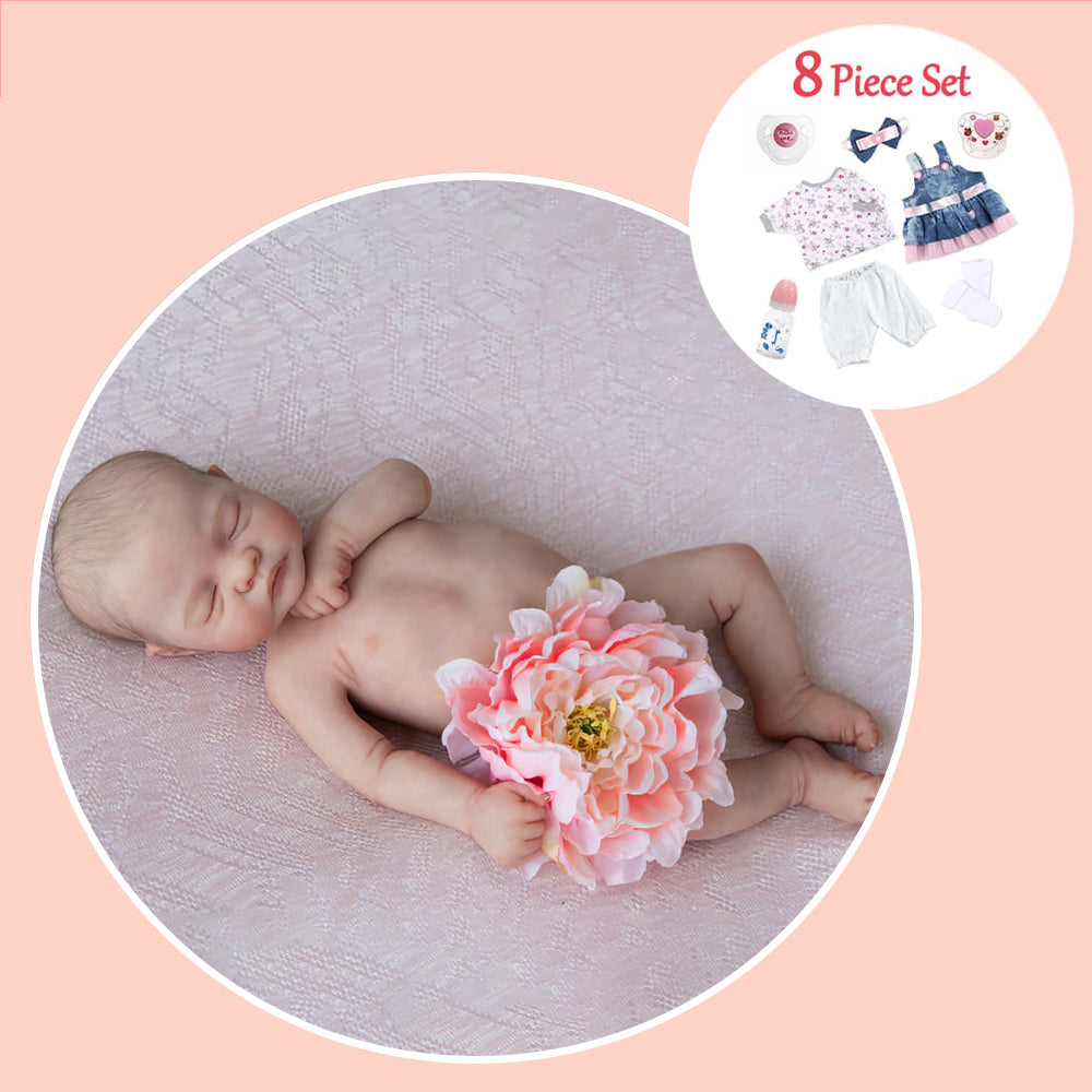 Artwork Level! 20" Newborn Baby Girl Felicity Doll That Look Real,Cute Lifelike Handmade High-level Vinyl Reborn Sleeping Doll By Dollreborns®