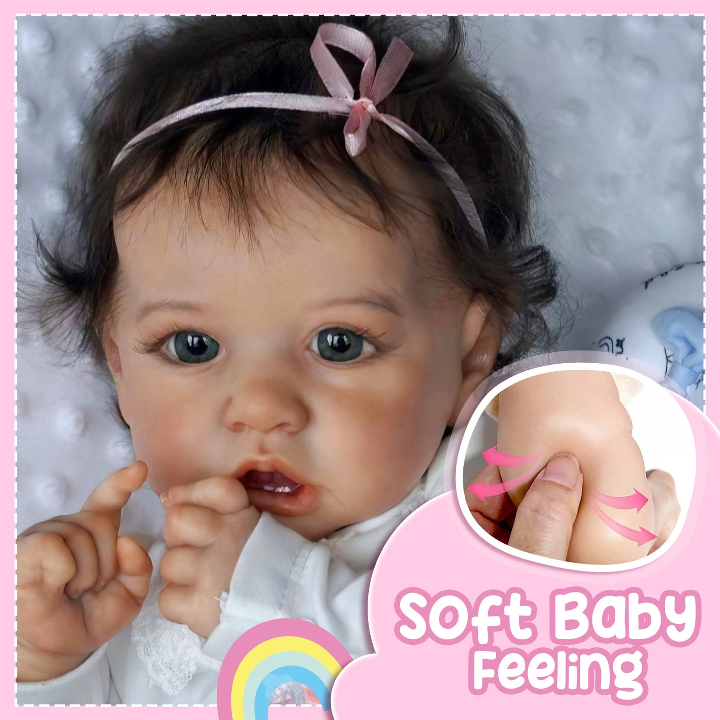 [Last-Minute Gift]12'' Realistic Newborn Rebirth Baby Doll Alina Silicone Vinyl Full Body Mini Girl Look Real By Dollreborns®