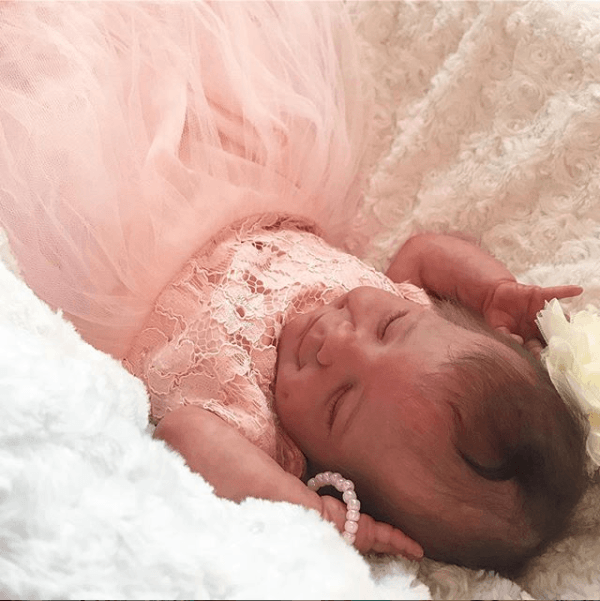 Lifelike Smile Sunny 12'' Edurne Realistic Reborn Baby Girl Doll with Painted Hair of Adoption By Dollreborns®