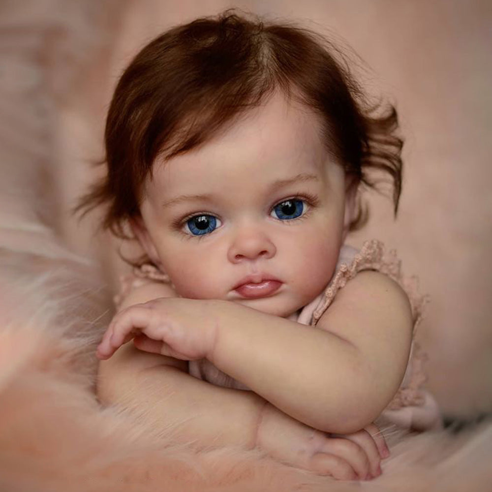 Preferential Adoption!! 12" Reborn Toddler Baby Doll Girl Eleanor, Huggable and Soft Touch Suitable for Age 3+ Kids