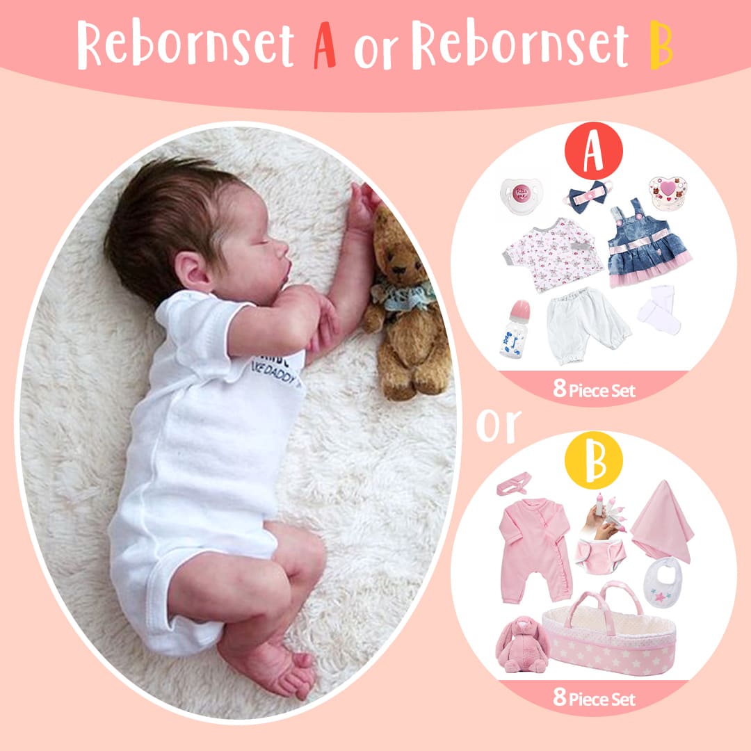 Dollreborns®12'' Realistic Asleep Adorable Affordable Reborn Baby Dolls Girl Tracy,Best Gifts for Kids By 2024