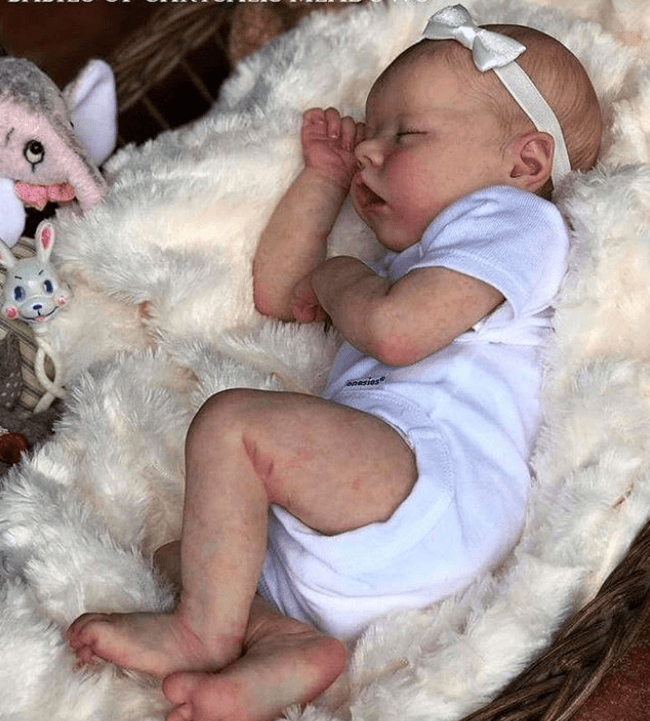 Dollreborns®12'' Cute Super Realistic Lifelike Soft Silicone Frederica Baby Girl Reborn Twinnie A Doll Girl Angel