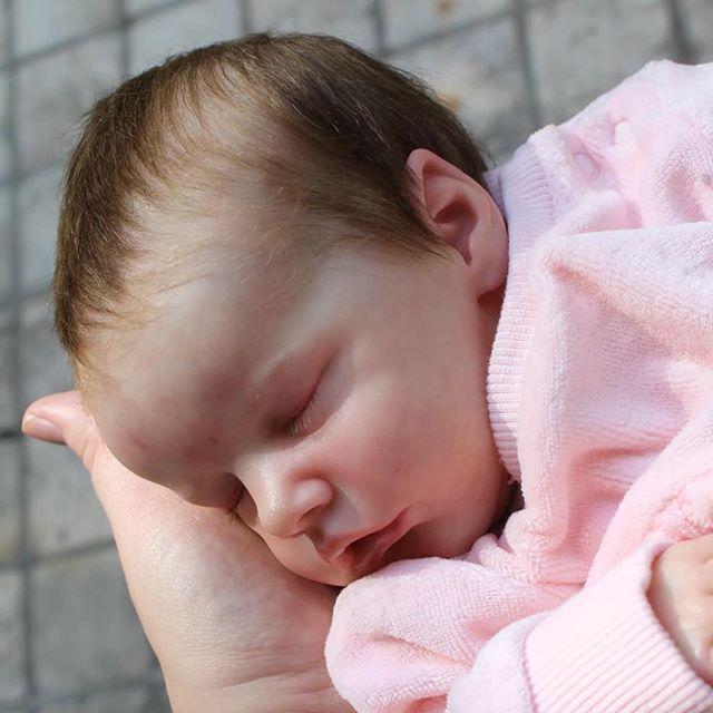 [Asleep Doll] 12'' Super Trending Realistic Miniature Reborn Baby Girl Doll Sanne By Dollreborns®