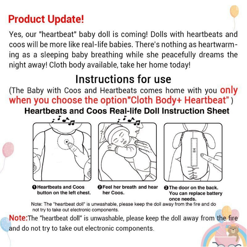 [Heartbeat💖 & Sound🔊] 20" Handmade Reborn Baby Open Eyes Doll Reborn Baby Toddlers Girl Etema with Brown Hair