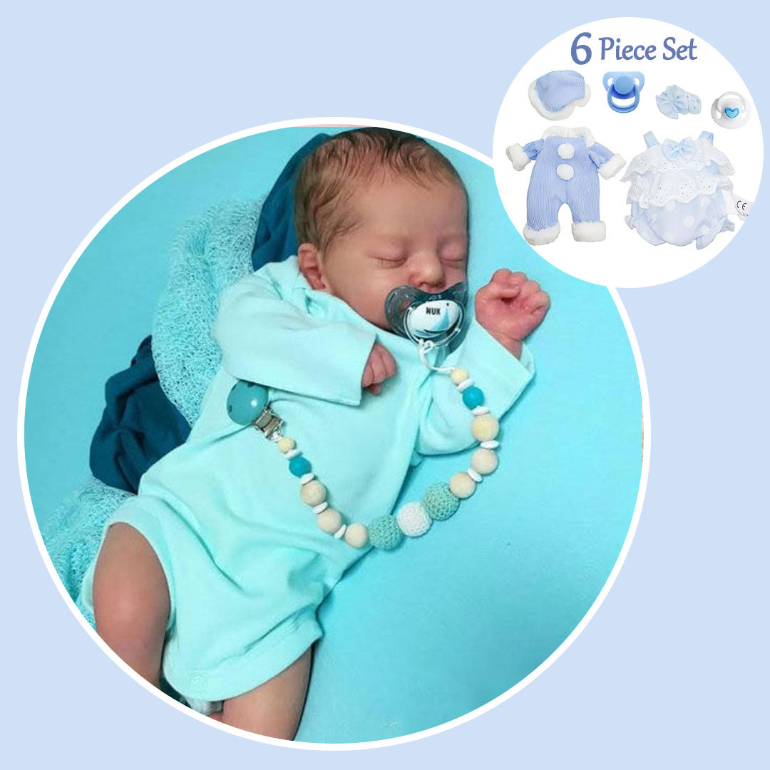 [Newborn Boy Doll]12'' Realistic Reborn Baby Doll Real Silicone Vinyl Baby Named Ian