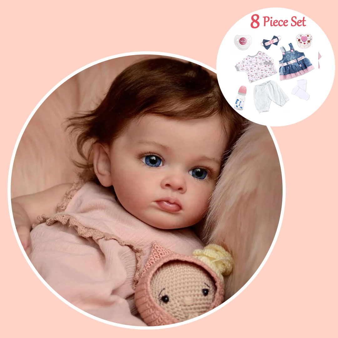 Preferential Adoption!! 12" Reborn Toddler Baby Doll Girl Eleanor, Huggable and Soft Touch Suitable for Age 3+ Kids