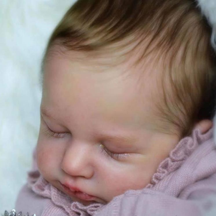 Dollreborns® Sleeping Dreams 20'' Verena Truly Realistic Newborn Reborn Baby Girl Doll with “Heartbeat” and Coos