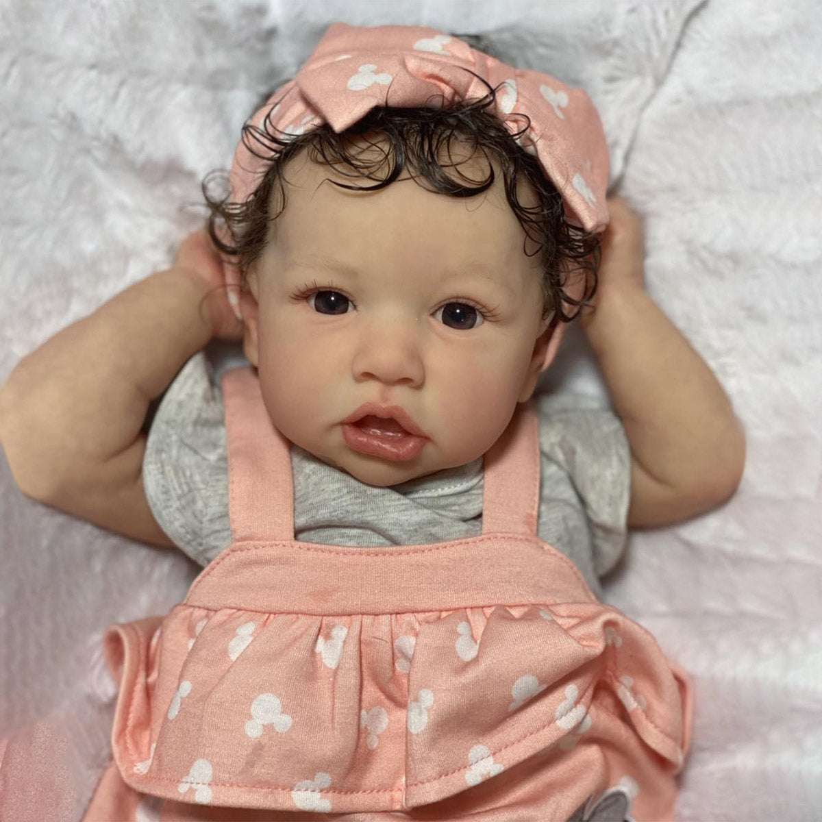 [New] 20" Truly Reborn Baby Girl Newborn Eyes Opened Doll Named Sufan with Heartbeat and Sound