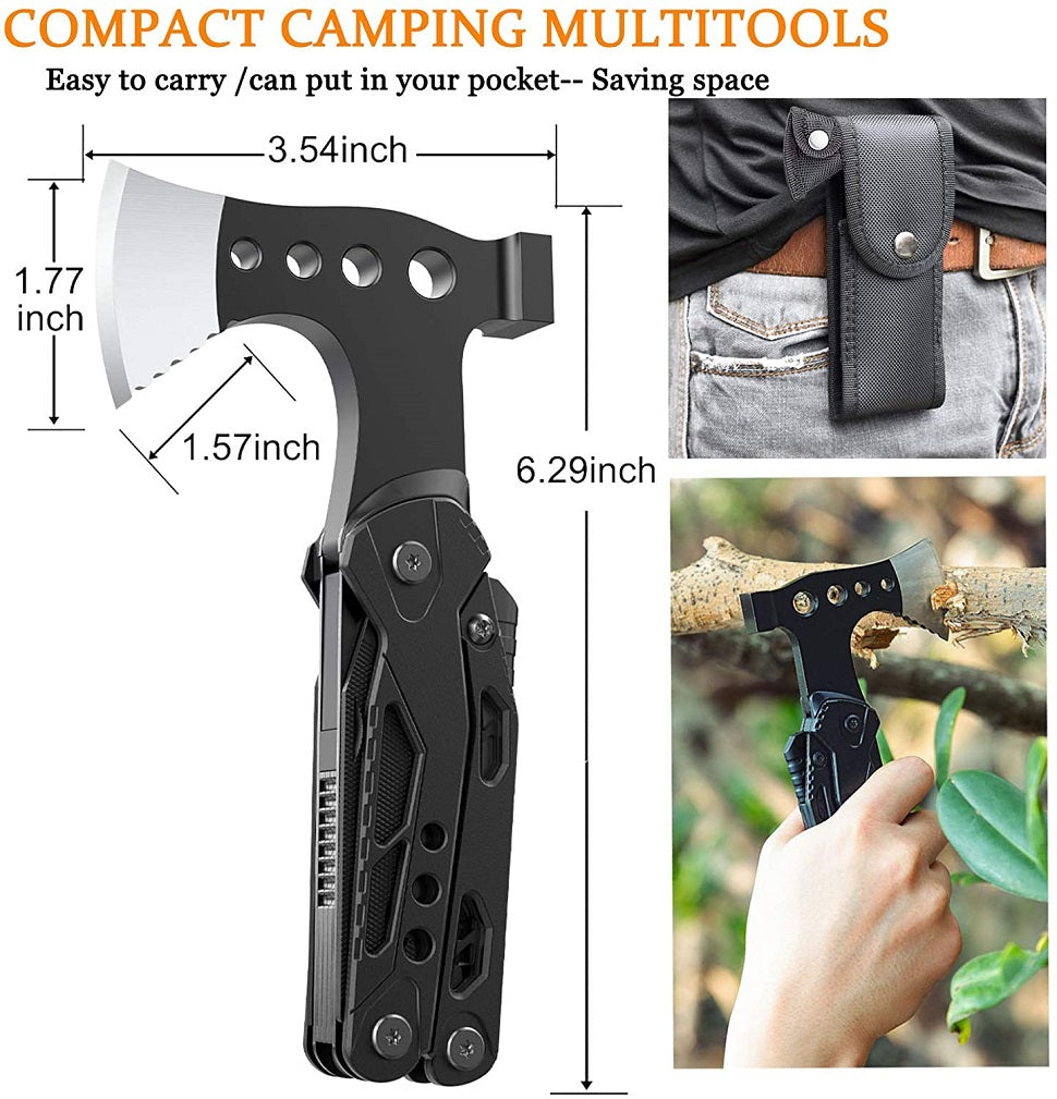 WOLFKING® Camping 15-in-1 Pocket Multitool