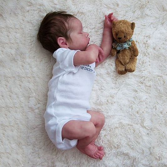 Eyes Blinking BABY!-[Coos and "Heartbeat"] Newborn Asleep Baby 17'' Realistic Tracy Vinyl Reborn Baby Doll Girl,#newbornphotography By 2024