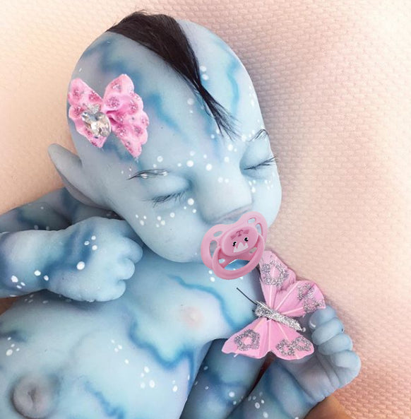 [Collection Quality] 20'' Realistic Silicone Vinyl Sleeping Reborn Blue Reborn Baby Reborn Baby Undomiel, Handmade Fantasy Baby Girl With Gift Box By Dollreborns®