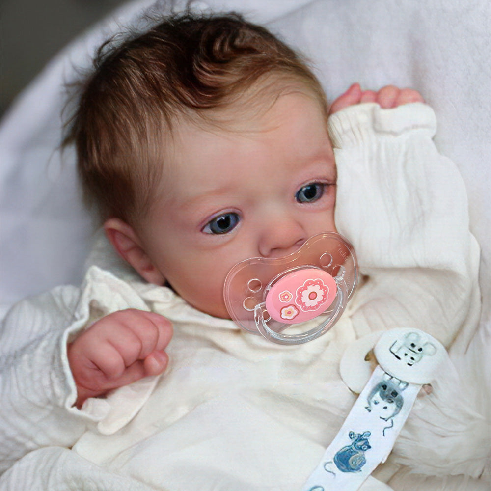 Newborn 18'' Reborn Baby Awake Girl Doll Named Bunny With Blue Eyes By Dollreborns®