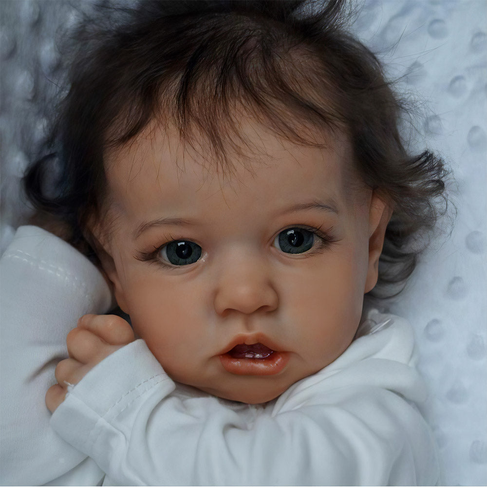 [New!] 20'' Reborn Silicone Doll Girl Named Kathleen Available in Doll Skin Tones Black, Yellow, White