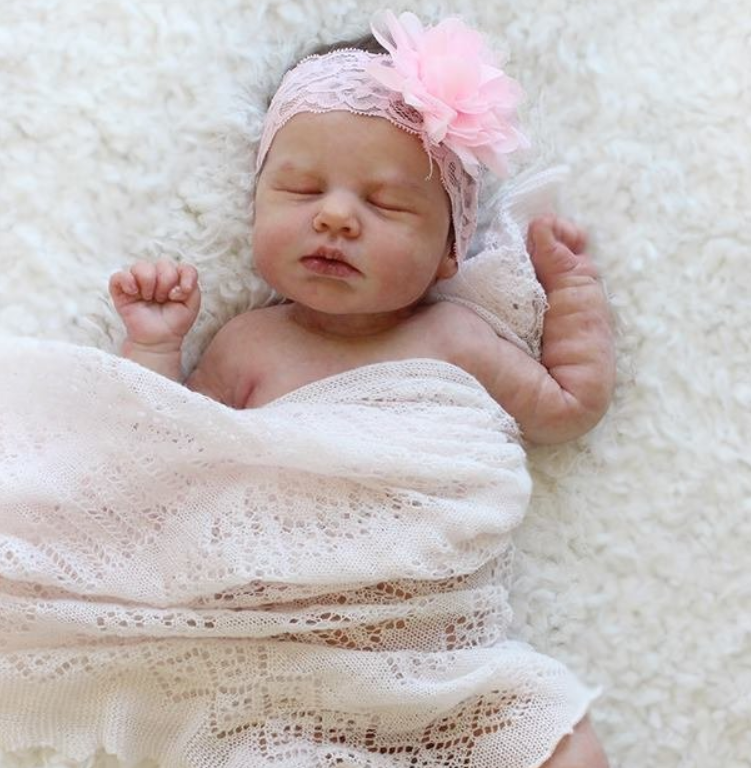 🎁[New Gift Idea] 20" Lifrlike Reborn Newborn Adorable Doll Girl With a Lovely Blush on the Cheek By Dollreborns®