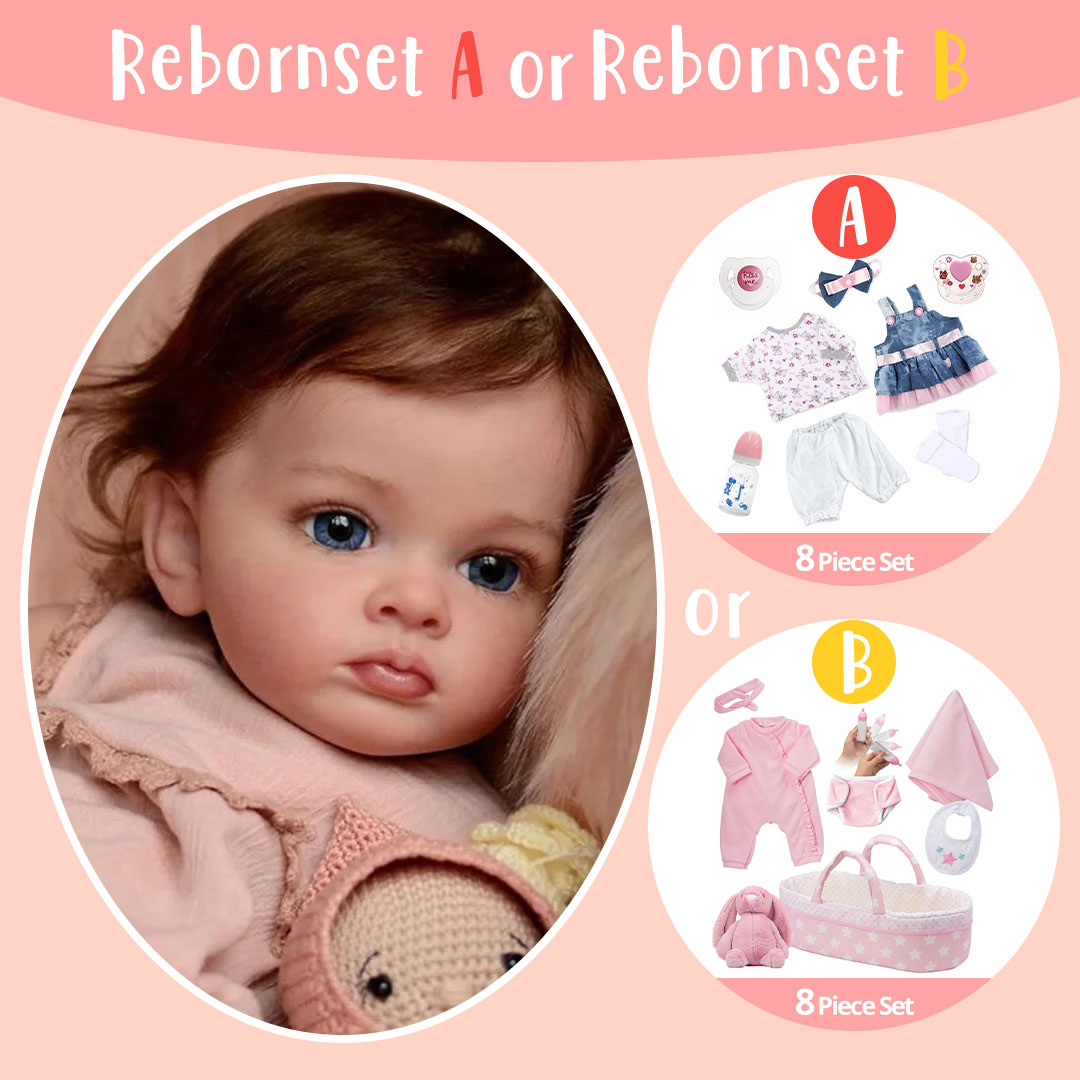 Preferential Adoption!! 12" Reborn Toddler Baby Doll Girl Eleanor, Huggable and Soft Touch Suitable for Age 3+ Kids