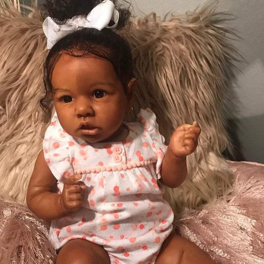 Realistic Black Baby 12'' Sutton African American Reborn Baby Doll Girl, Lifelike Soft Doll Gift By Dollreborns®