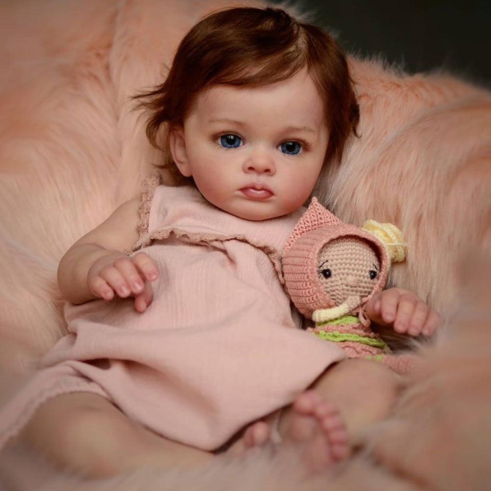 Preferential Adoption!! 12" Reborn Toddler Baby Doll Girl Eleanor, Huggable and Soft Touch Suitable for Age 3+ Kids