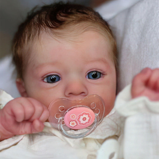 Newborn 18'' Reborn Baby Awake Girl Doll Named Bunny With Blue Eyes By Dollreborns®