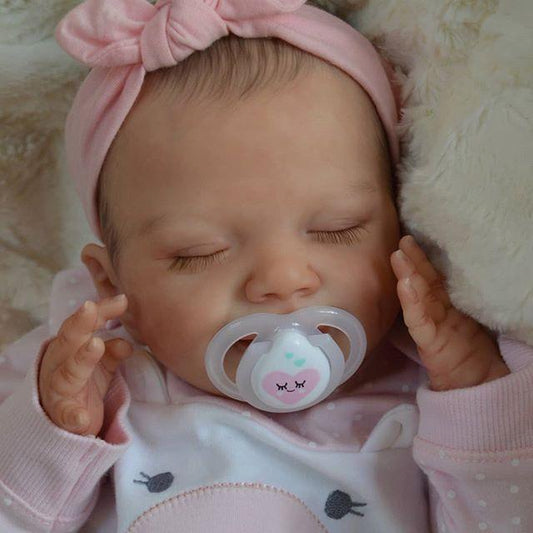 Real Mini Asleep Baby 12'' Realistic Reborn Baby Girl Sweet Truly Theresa Newly Crafted By Dollreborns®