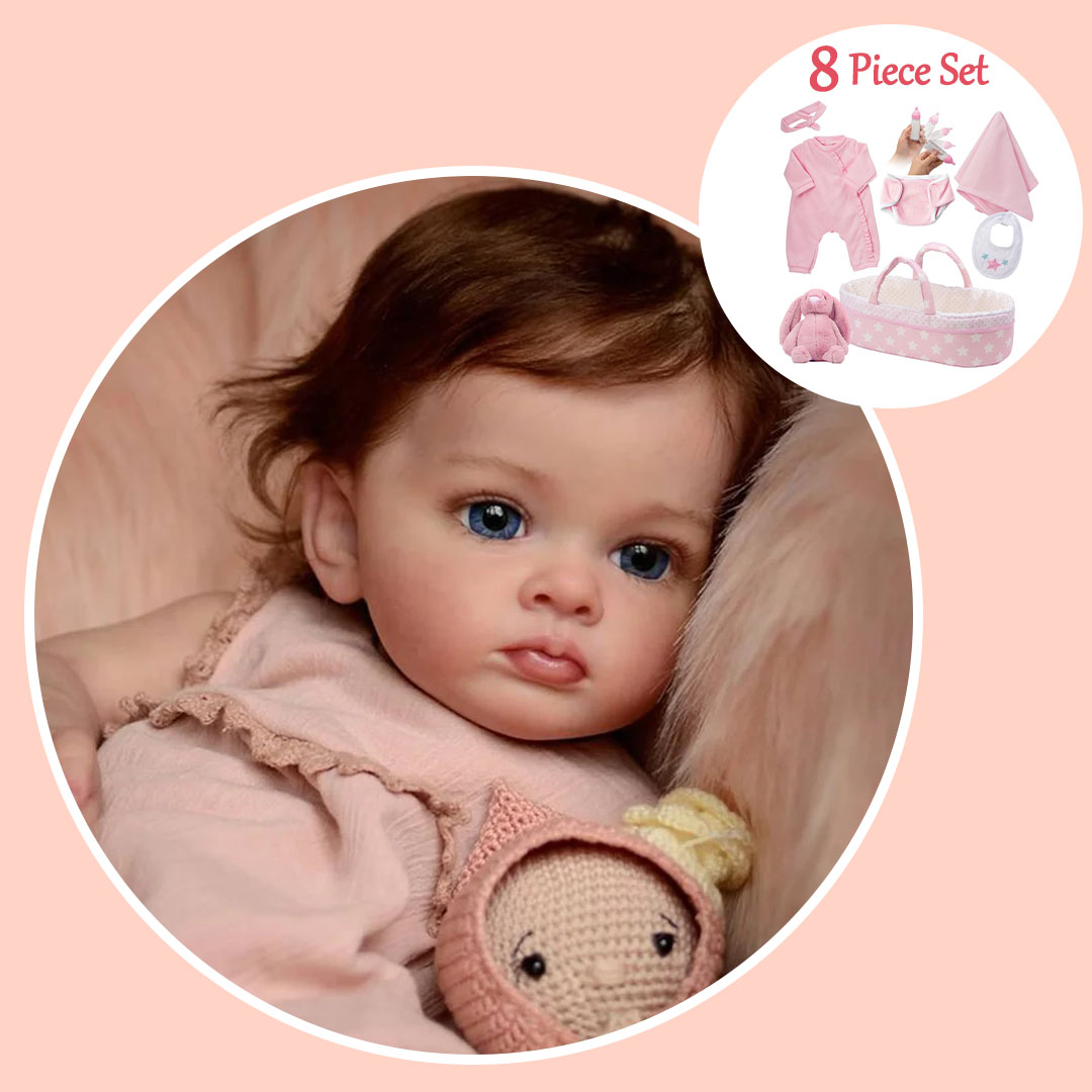 Preferential Adoption!! 12" Reborn Toddler Baby Doll Girl Eleanor, Huggable and Soft Touch Suitable for Age 3+ Kids