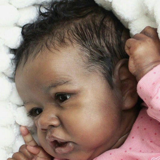 Super Trending12'' Chaya Realistic Sweet Safest Silicone Black African American Baby Doll Girl By Dollreborns®