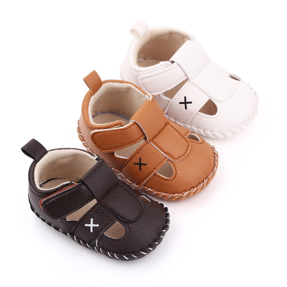 20"-22'' Two-Colors Handmade Leather Shoes Accessories for Reborn Baby Doll Boy