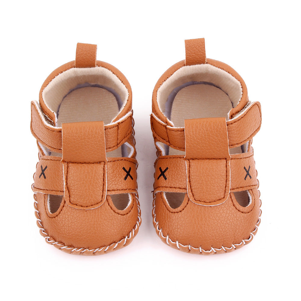 20"-22'' Two-Colors Handmade Leather Shoes Accessories for Reborn Baby Doll Boy