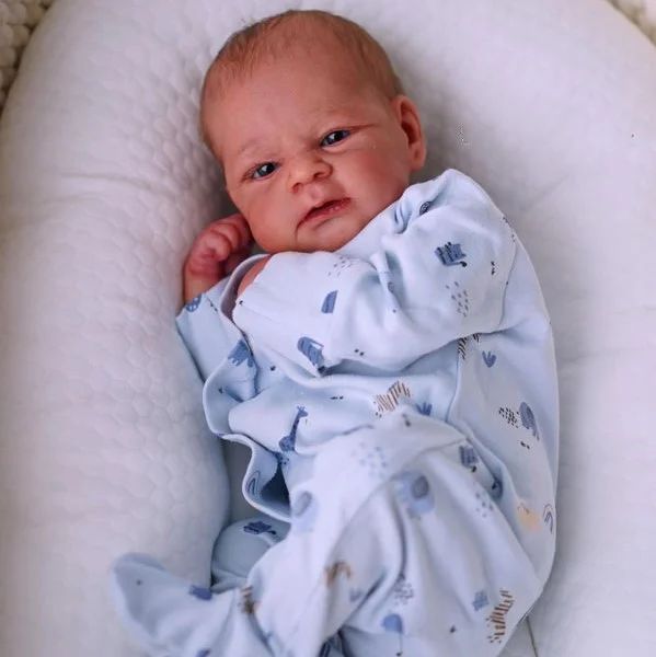 [Special Discount] Newborn Doll Elijah 17.5" Super Realistic Handmade Awake Reborn Baby Boy Doll Bert By Dollreborns®