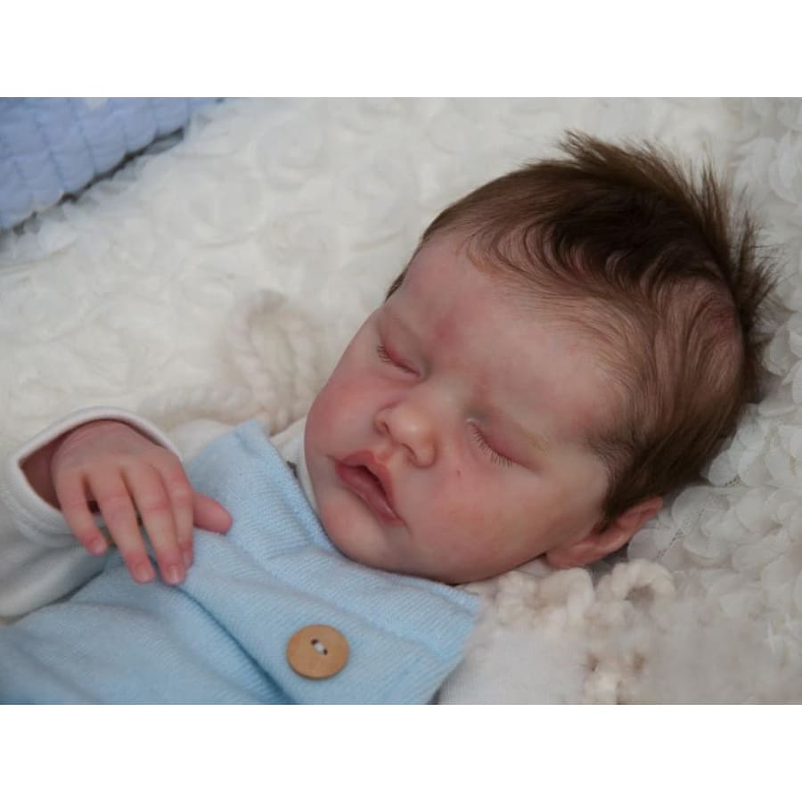 Reborn Twins Boy and Girl 12'' Real Lifelike Baby Sleeping Reborn Doll Full Silicone Newborns Debbie and Deborah by Dollreborns®