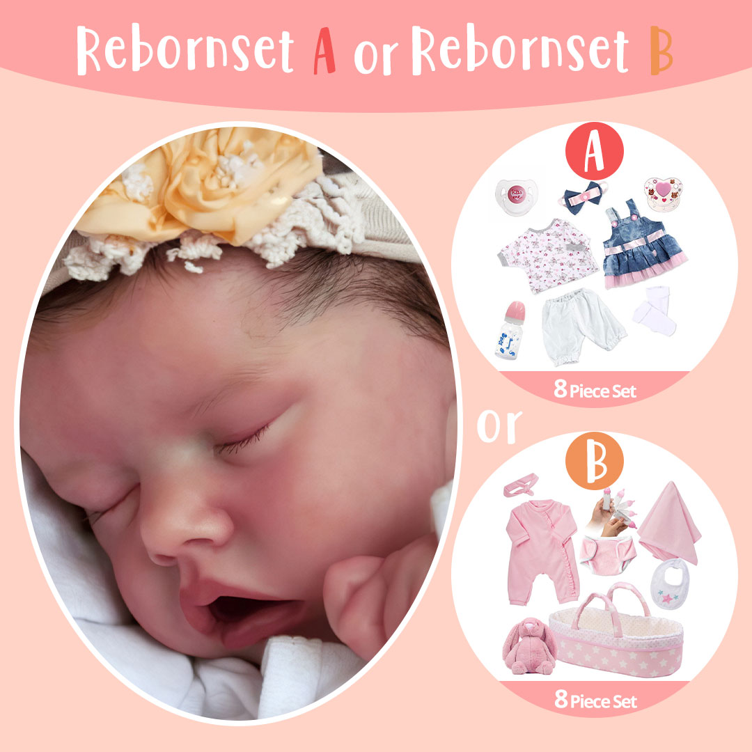 [Special Discount]12'' Realistic Asleep Beautiful Affordable Lifelike Reborn Baby Girl Ruth By Dollreborns®