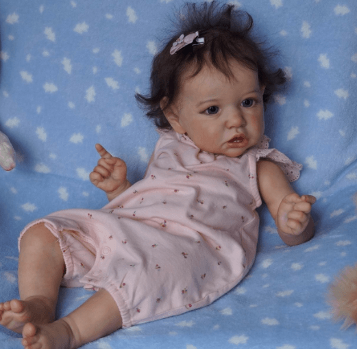 Handmade Fantasy 12'' Realistic Sweet Cute Reborn Baby Girl Doll Kinley with Certificate of Adoption By Dollreborns®